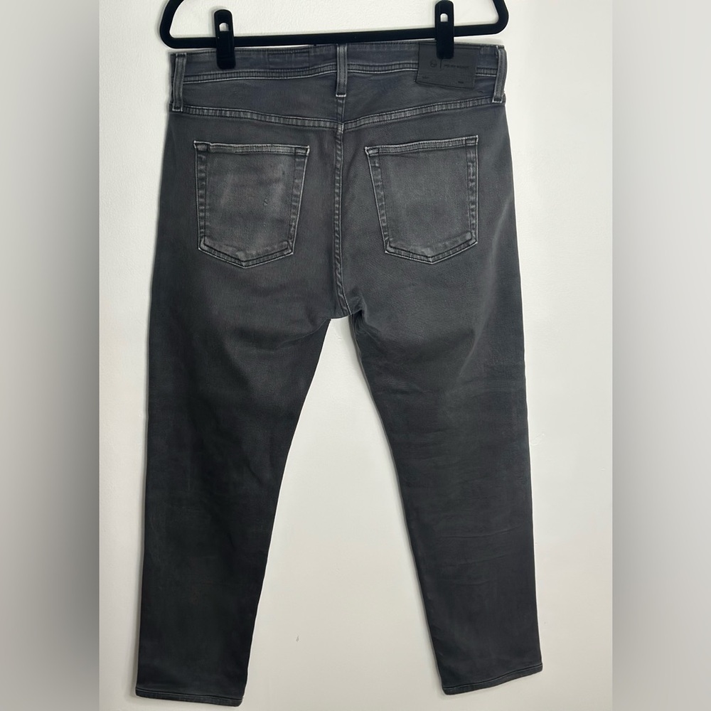 AG Adriano Goldschmied Tellis Slim Straight Gray Jeans 33x28” - Picture 2 of 4